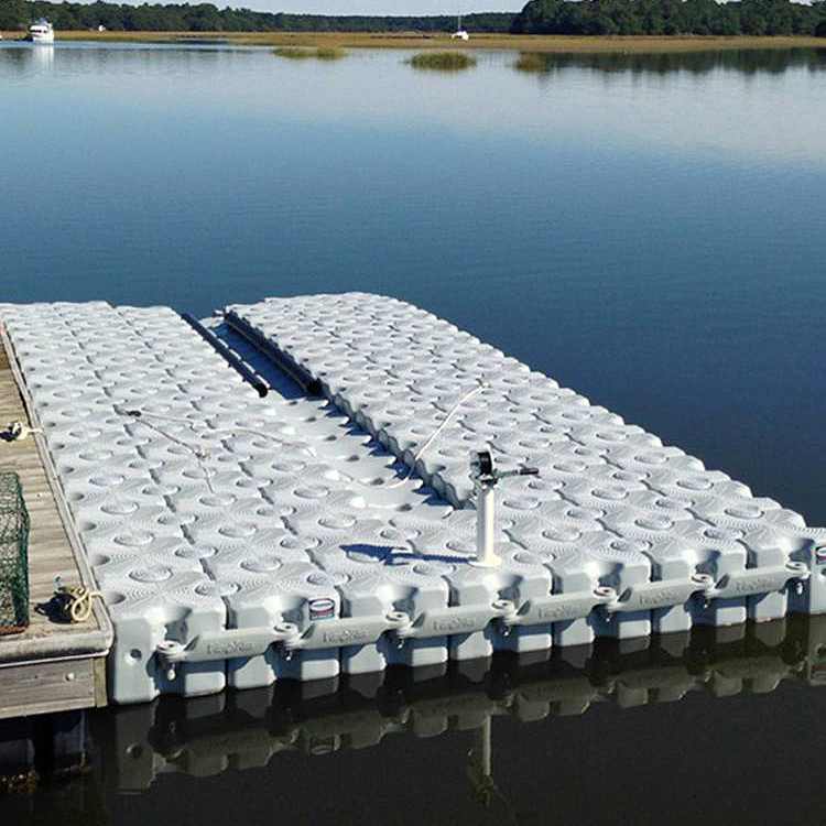 Factory made sale pontoon bridge floating OEM water modular inflatable plastic jet ski dock