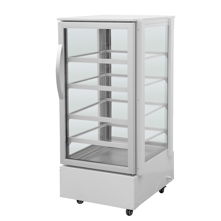 Eletcric Single Door Food Warmer showcase Cart with glass door