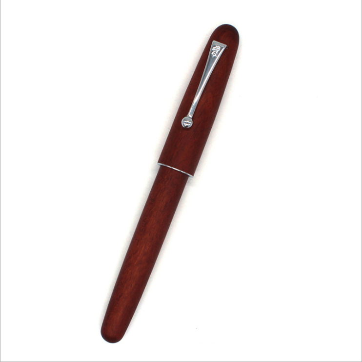 Custom Gift Student Business High Quality Luxury Wooden Pen Antique Rosewood Walnut Wood Fountain Pen Ink Pen with Gift Box