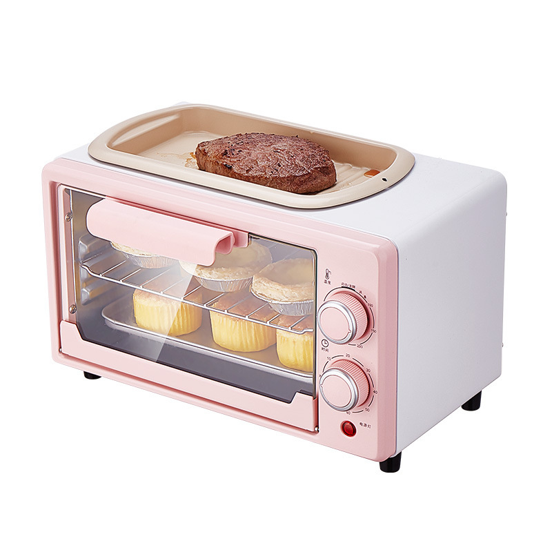 Home Kitchen Multi-function Small Electric Oven With Frying Pan Automatic 10L Mini Baking Oven JC-EK-464