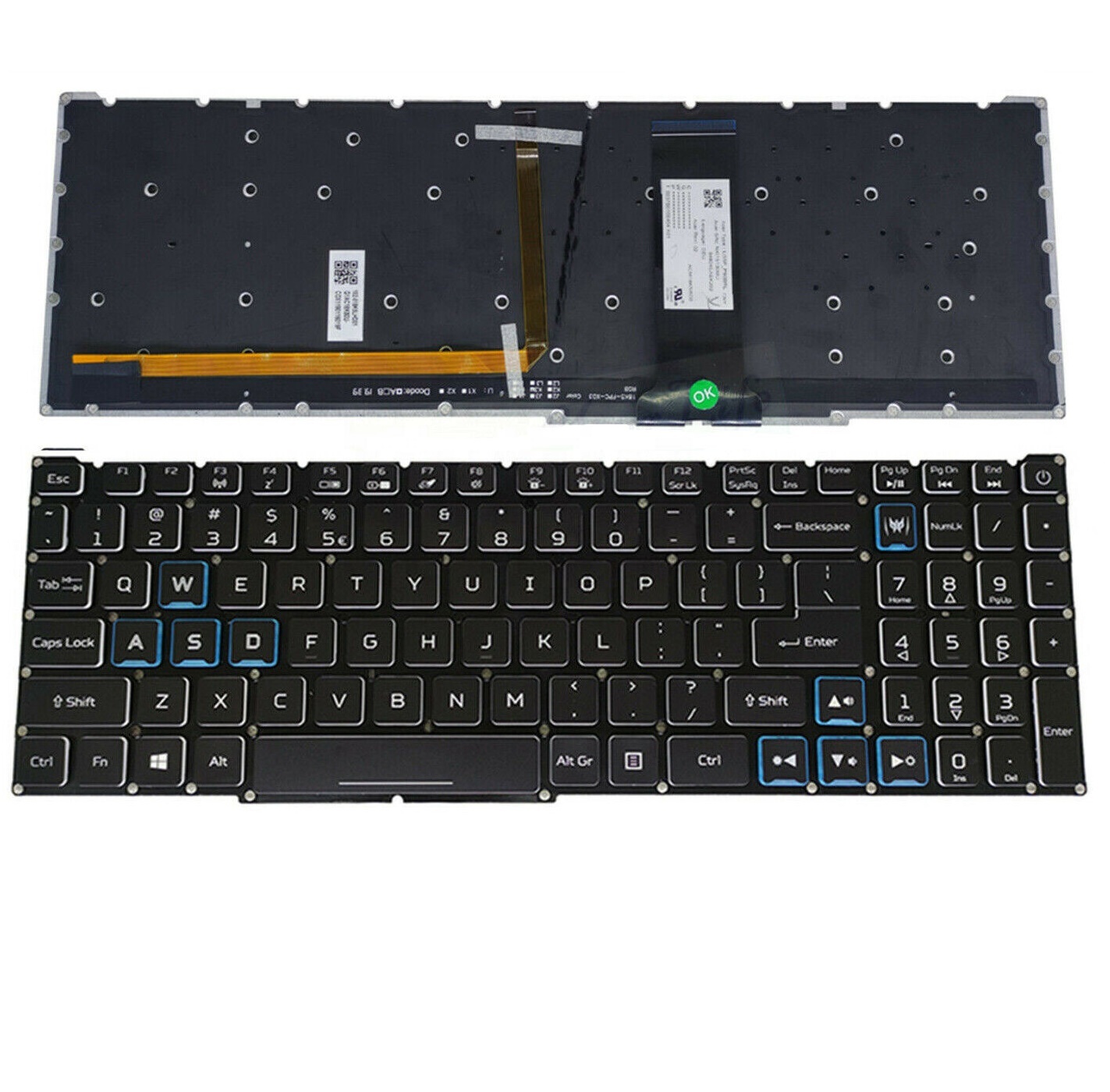 Ноутбук для Acer Хищник Helios 300 PH315-53 PH317-54 PH315-53-786B США английская клавиатура с подсветкой