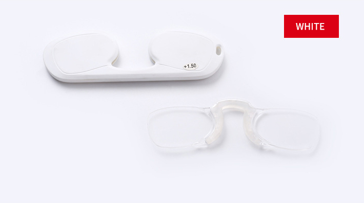 New Factory Price Nose Clip Reading Glasses Legless Pocket Easy To Carry Women And Men Mini Reading Glasses