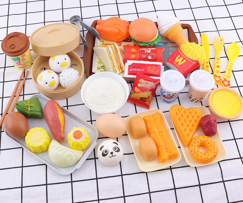 7 pcs 2020 2021 plastic kids toy kitchen pretend play cooking toys sets
