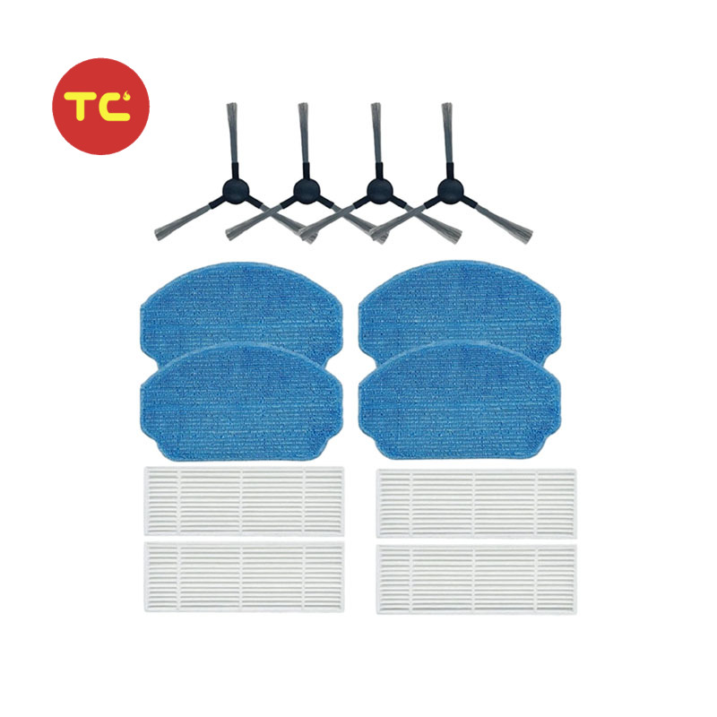 Filter Mop Cloth Side Brush Replacement Spare Parts for For MAMNV BR150 BR151 ZCWA BR150 BR151 MANVINS G20 Vacuum Cleaner Part