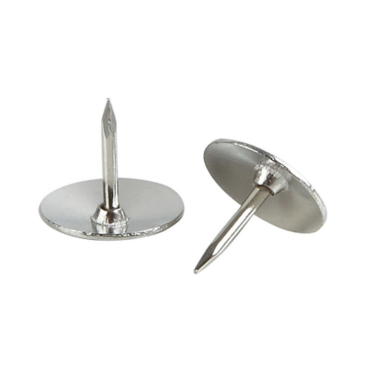 OEM офис питания серебро из нержавеющей металла Рисунок Pin Pushpin Thumbtack