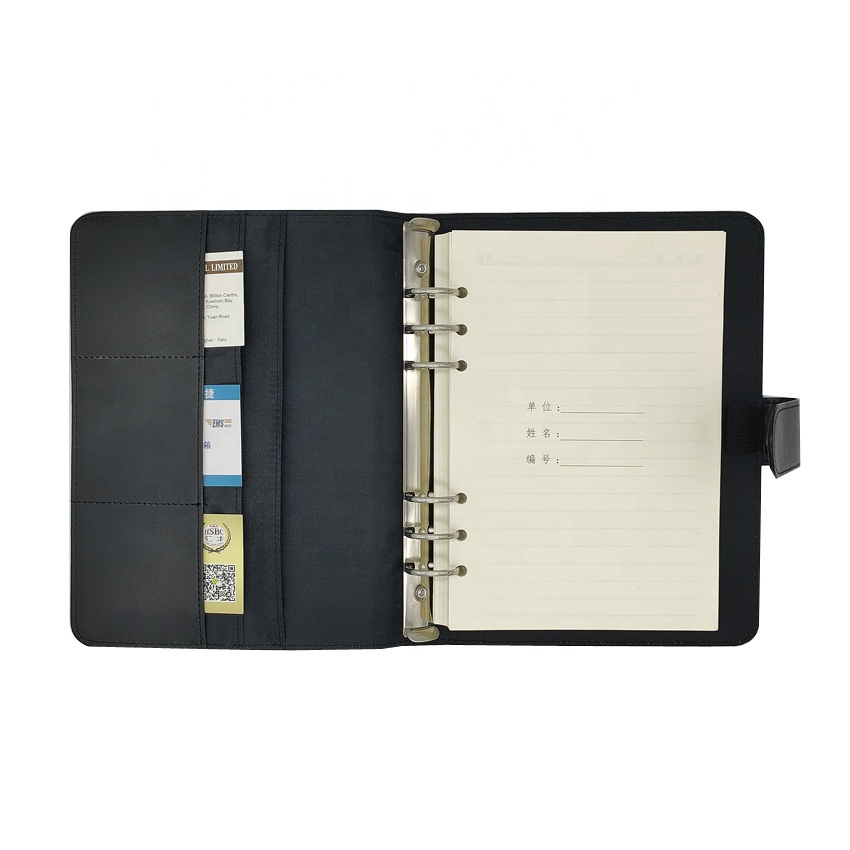 Waterproof Travel Pouch Zippered Case Leather Portfolio a4