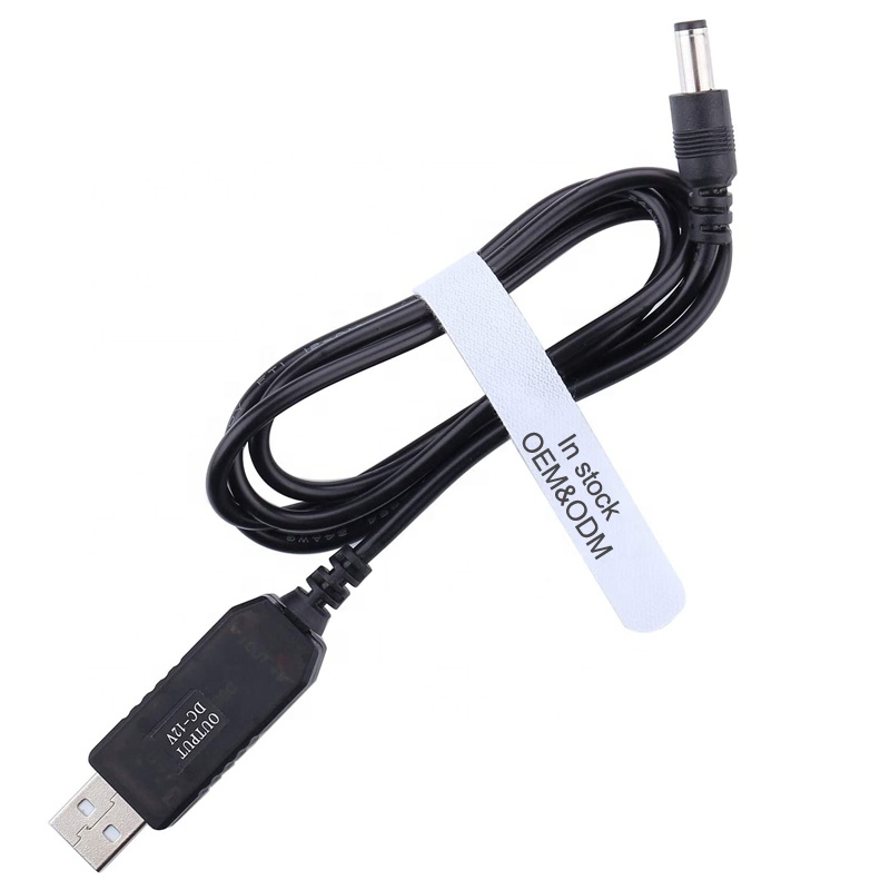 USB-кабель питания 12 В, 5 В до 12 В постоянного тока, повышающий преобразователь постоянного тока, зарядное устройство от 5 В до 12 В, USB-кабель для Wi-Fi-маршрутизатора вентилятора