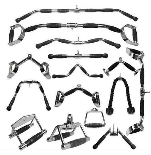 triceps press down bar gym integrated trainer accessories tricep bar exercise lat pulldown bar handles tricep pulley kit