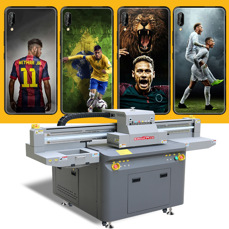 KingJet Automatic height adjustment Ricoh Print Heads Acrylic Wood Varnish 9060 UV Flatbed Printer