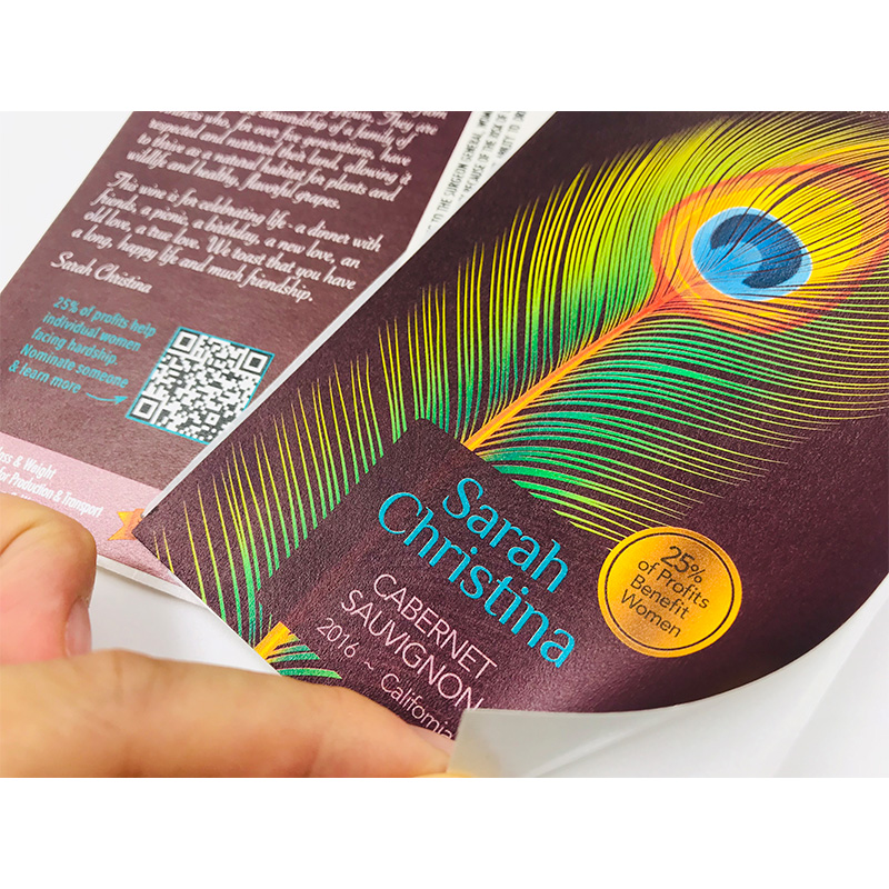 Высокое качество печатная клейкая CMYK таможни стикеров