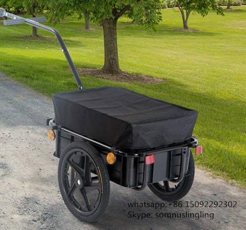 Bicycle Bike Cycle Cargo Trailer Goods Load Transport Carrier Carriage Tow Cart