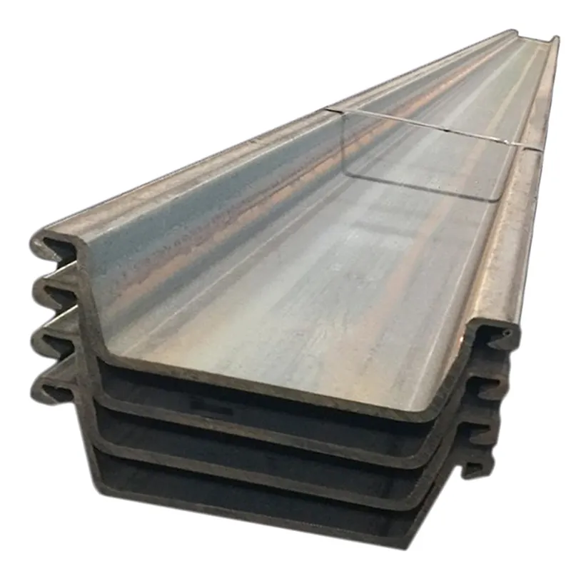 12m type 2 sy295 400x100x105mm steel sheet pile galvanized steel sheet pile q235 q255b type 3 sy390 sheet pile