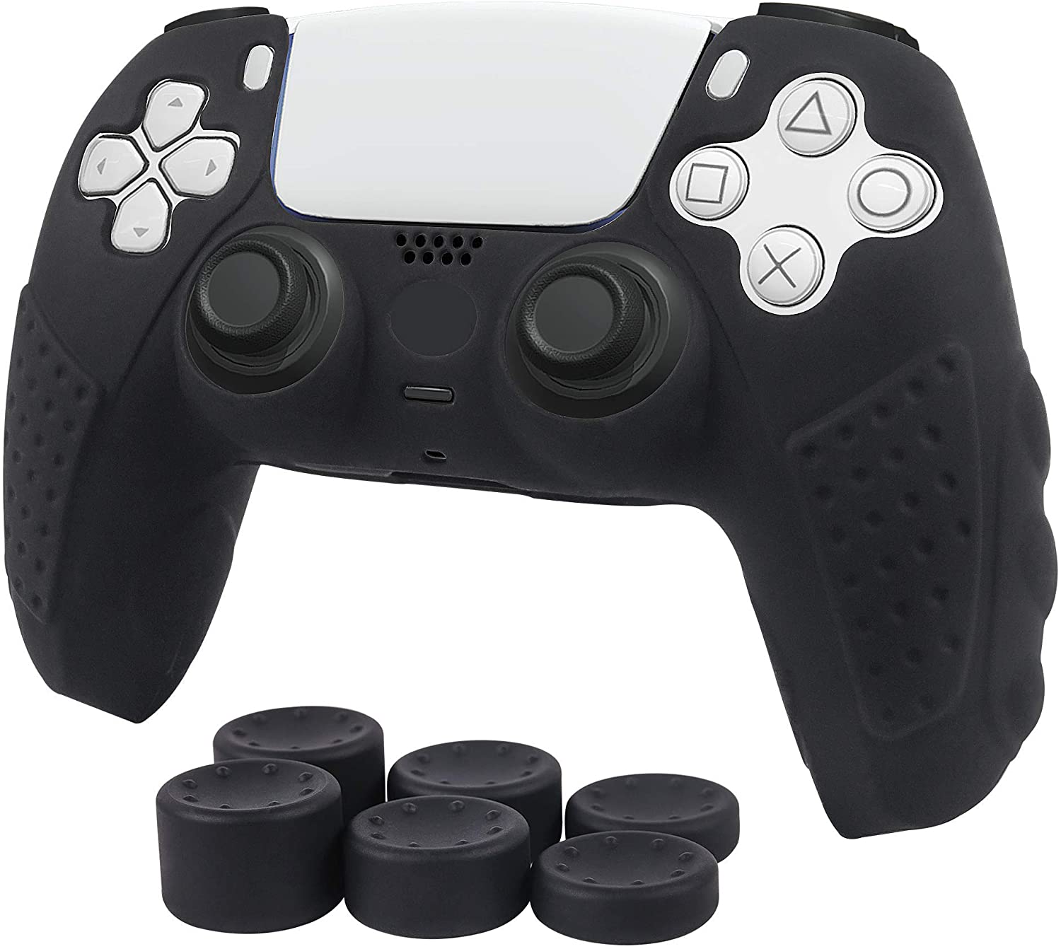 PS5 контроллер грипса руля противоскользящая Силиконовая Защитная крышка чехол для Playstation 5 dualsense беспроводной контроллер