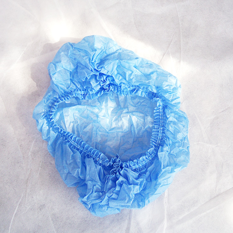 Disposable Medical Non woven strip head cover bouffant Hair Net surgical doctor nurse hat Round head cover