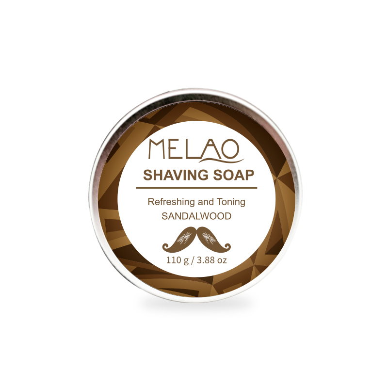 MELAO Natural Organic Men Shaving Products Sandalwood Shaving Soap