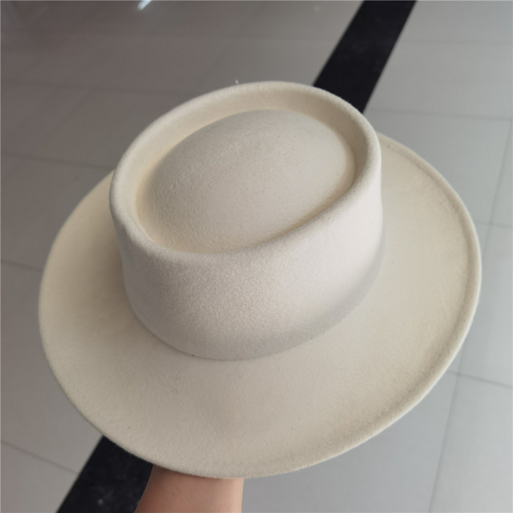 Marvili Luxury Sapka Chapeau Feutre Jazz Wide Brim Felt Hat Ins Style Round Adults Fashion Fedora Wool Top Fedora Flat Cap