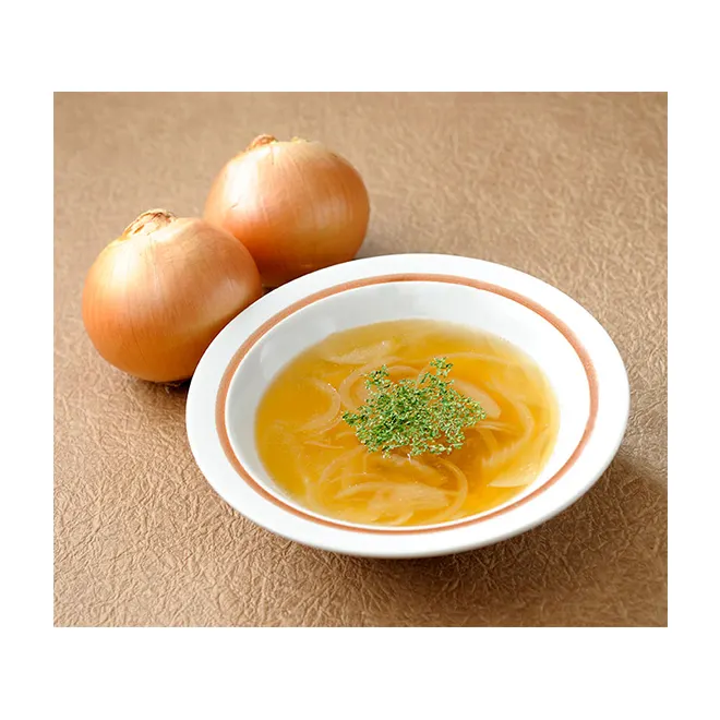 Onion powder soup easy to cook and good to drink eat convenient to carry around just add hot water