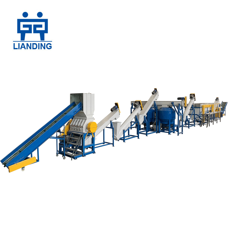Отходы Пластика LLDPE / LDPE машина по переработке пленки для PE Пленки дробления стиральная линия
