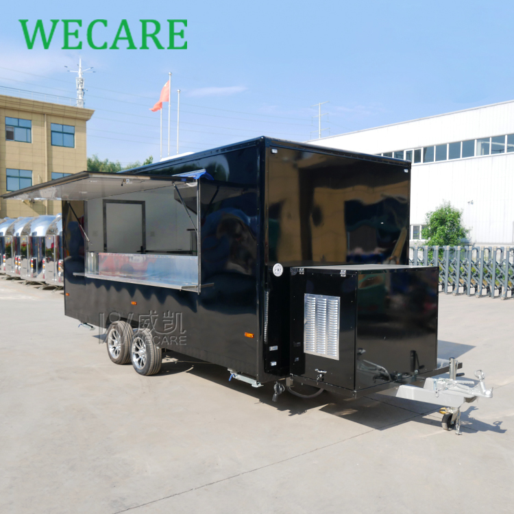 Wecare Custom Food Trucks Manufacturer Concession Trailer Fully Equipped Mobile Kitchen Fast Food Cart Trailers For Sale In Usa