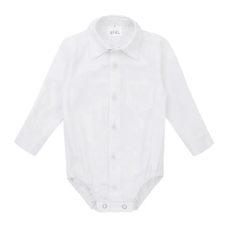 Для младенцев с длинными рукавами для маленьких мальчиков и девочек официальная рубашка «ДЖЕНТЛЬМЕН» для мальчиков, комбинезон для малышей, размеры от 3 до 24 месяцев