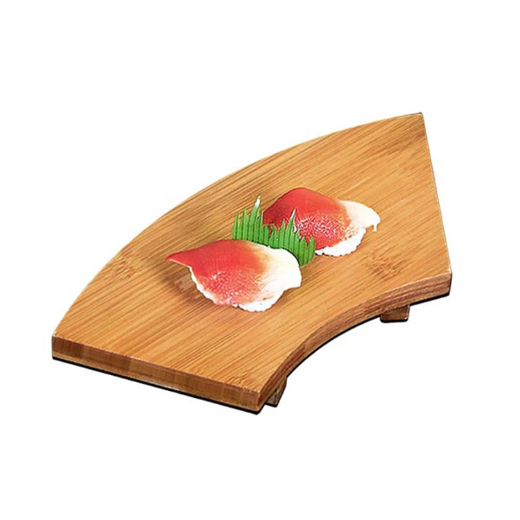 Eco-friendly bamboo wood sushi platter serving geta plates Japan popular sushi plate