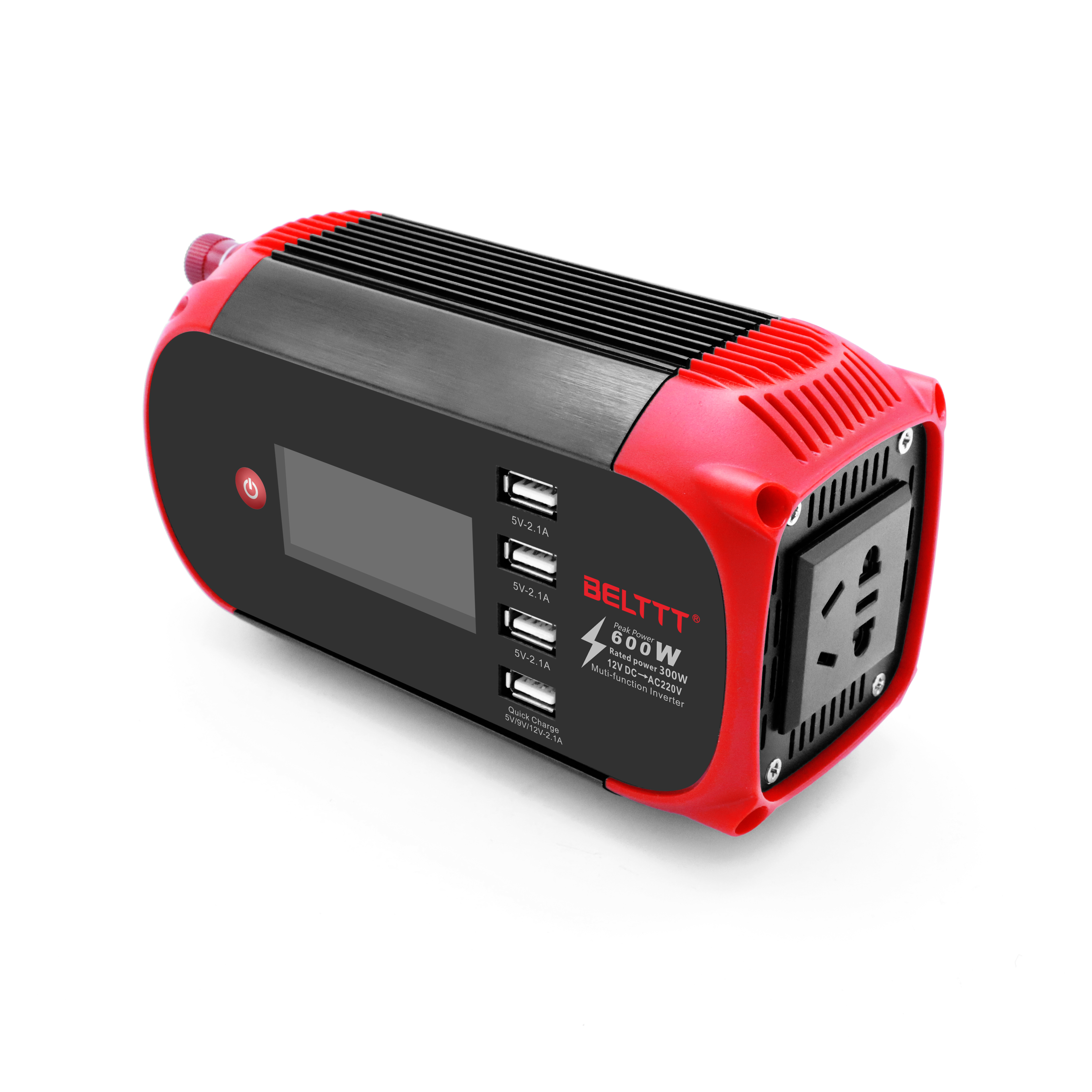 BELTTT original unique design 12v dc to 110v ac 300w car smart power inverter