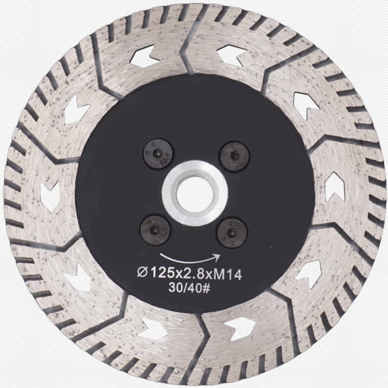 GC1 Turbo Grinding And Cutting Disc 125mm Diamond Flush Cut Saw Blade For Granite Concrete Quartz Engineered Stone Granite