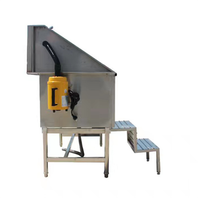 Lize 2021 new stainless steel pet with hair dryer pedal sliding door sink bath manufacturer can send one piece