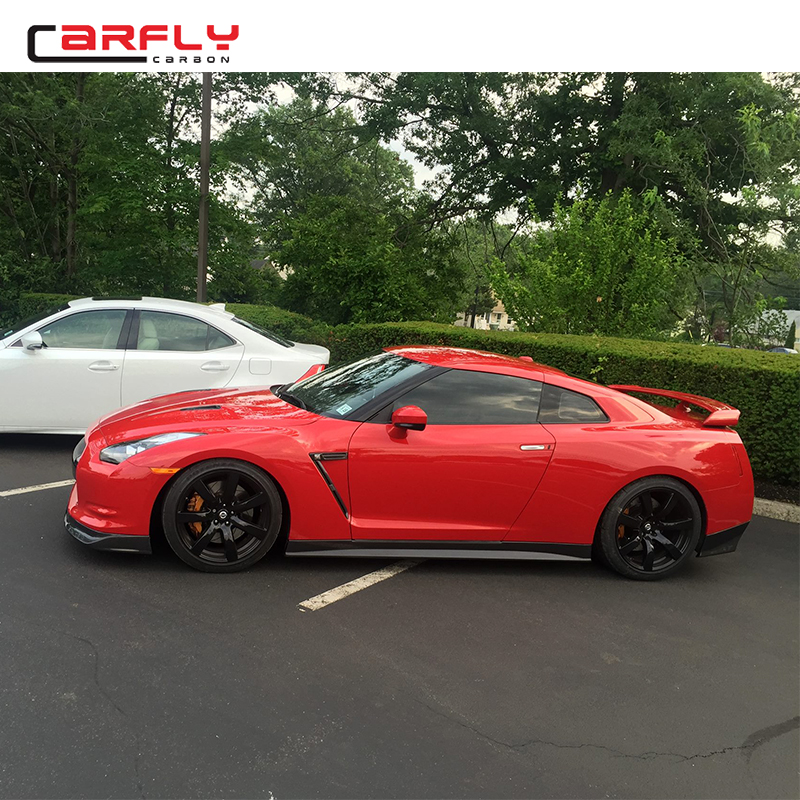 Боковая юбка Zele Style из углеродного волокна для Nissan GTR R35