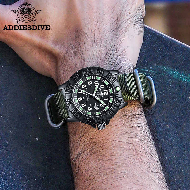 ADDIES high quality Watches Men Wrist Luxury and military black custom watches alibaba online shopping
