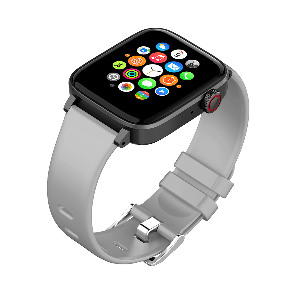 N88 BT4.2 5.0 dial call smart watch wristband bracelet square display IPS screen silicone smartwatch for men women