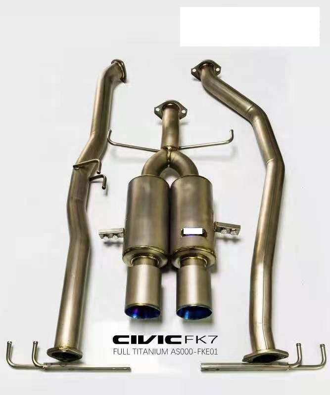 Полностью титановый выхлоп для civic FK7 catback