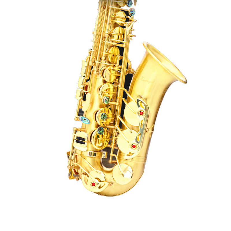 Золотой лак латунь Alto инструмент интимные аксессуары Профессиональный Eb Китай Sax саксофоны Alto