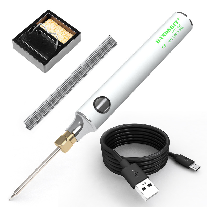 Портативный Электрический мини-паяльник, уличная воздушная работа, 5 В, USB