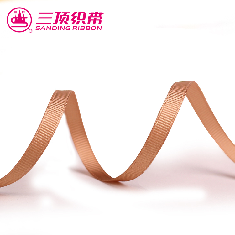 Grossgrain Ribbon Customized Stock 1inch polyester Gift Gradient Technics Style Fabric Packing Packaging Pattern Color Feature