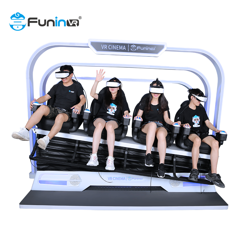 FuninVR Новый 4 местный VR кинотеатр Виртуальная реальность 9d vr 5D Кино в кантонской Ярмарке
