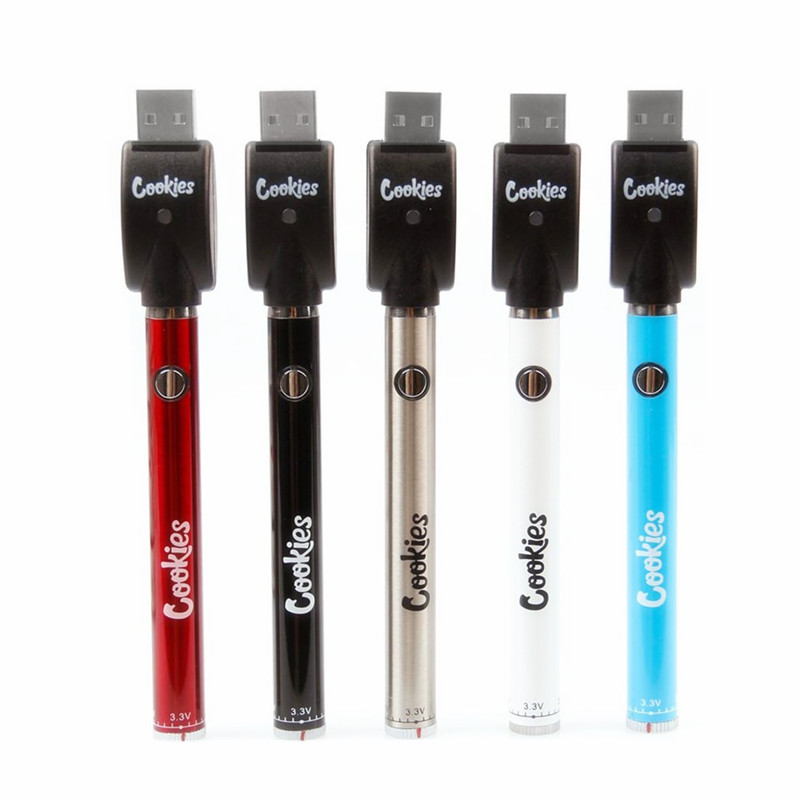 Заводская цена 900mAh Регулируемое напряжение печенье твист cbd Подогрев vape pen батарея