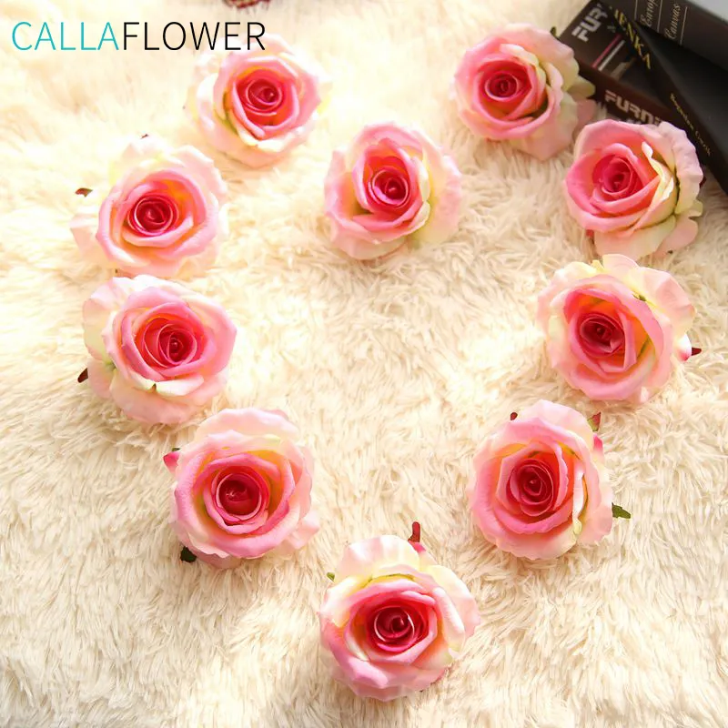 Home Party Wedding Decoration Velvet Material Artificial Flowers Rose Head Decorative Flowers & Wreaths CALLA Flower Fabric 9.3g