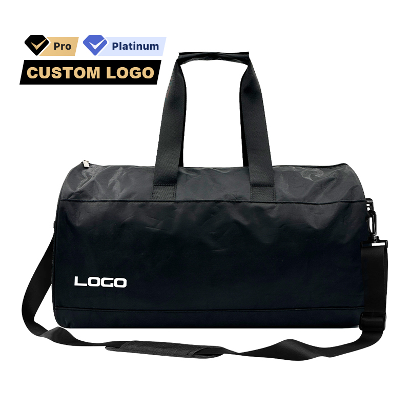 Custom Logo Outdoor Folding Waterproof Polyester Fitness Sports Gym Travel Bags with Custom Print