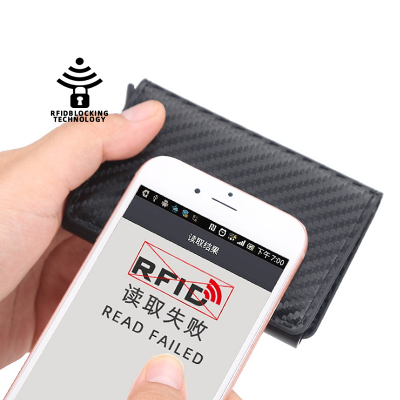 2021 Latest Hot Selling RFID Bank Card Wallet For Men Women Aluminum Pop Up Card Holder European Design Unisex Card Bag Purse