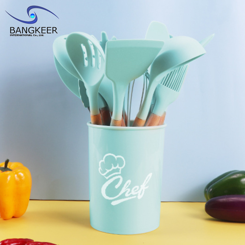 Hot Sale Western Household Utensils Set Kitchen Cooking Utensils Silicone
