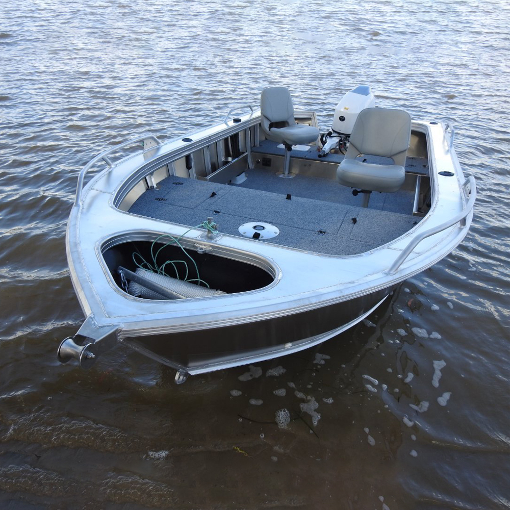 16ft Aluminum Saltwater fishing boats full welded rowing boat Speed boat for sale