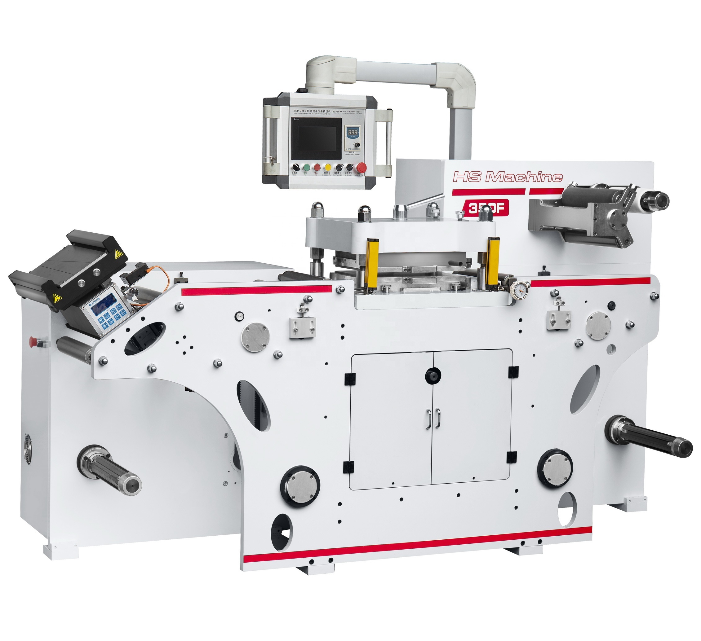 High speed flatbed label die cutting machine foil
