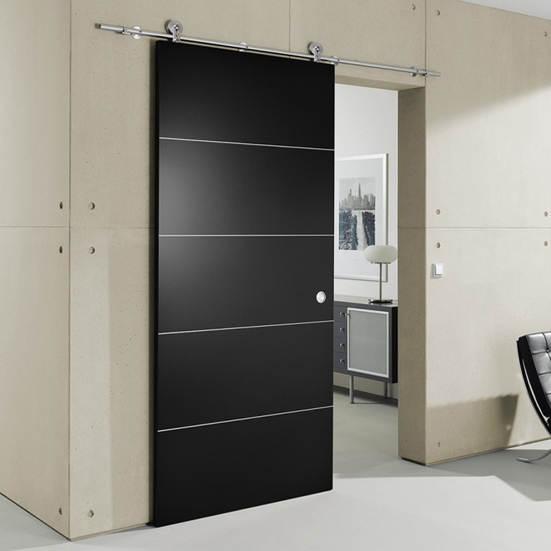 America style top grade contemporary sliding barn doors black custom modern sliding barn doors