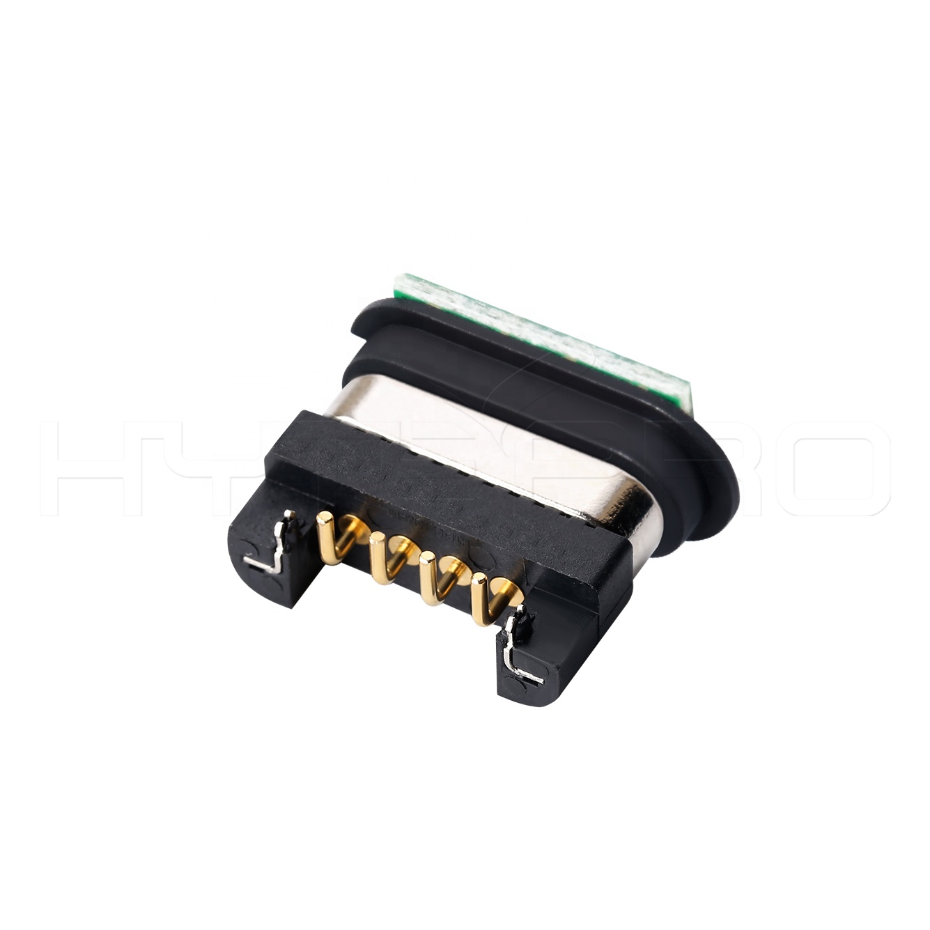 4 pogo pin hytepro прямоугольный водонепроницаемый магнитный разъем pcb