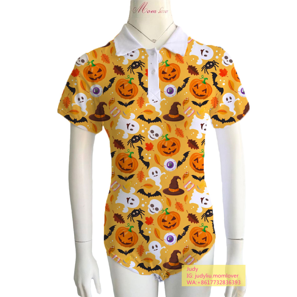 Custom halloween adult onesie snap crotch big baby onesie pajamas women baby romper adult ddlg romper clothes onesie
