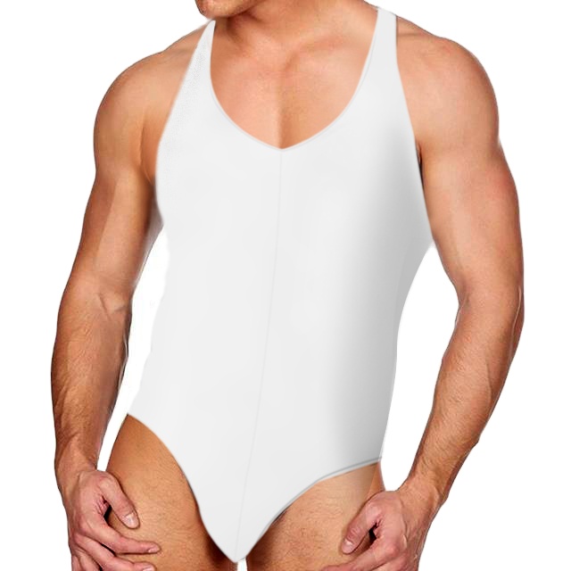 Factory directly supply men's bodysuit solid color men's sexy bodysuit gay men underwear
