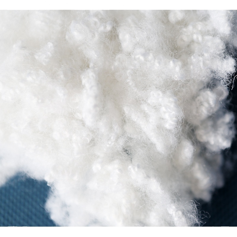 fibre de polyester siliconada de enchimento hollow conjugated silicon polyester fiber 7D dacron fibr poliest