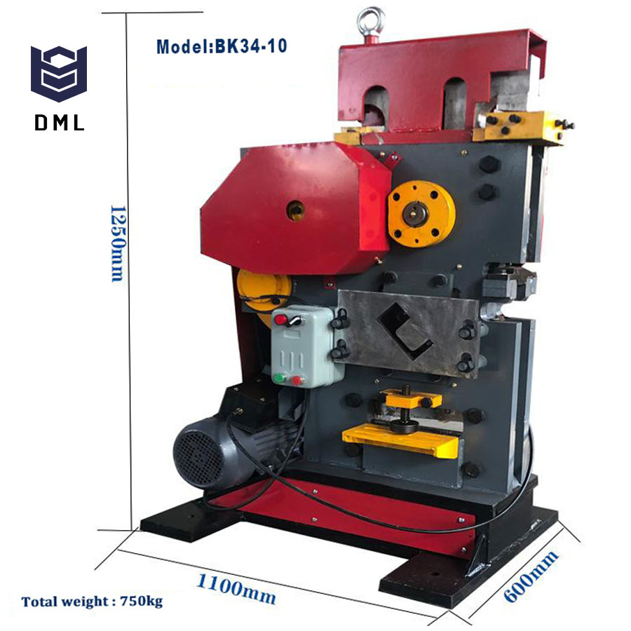 china manual punching and shearing machine small mechanical ironworker