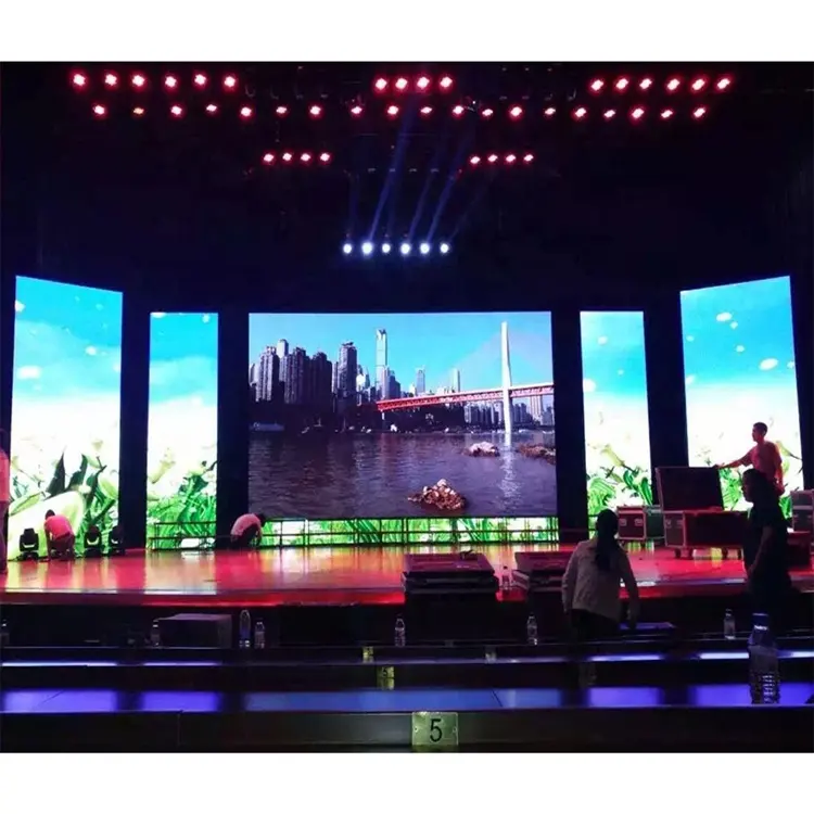 Customized Large Size Seamless Splicing Full Color Indoor Tv Panel P5 Led Video Wall Indoor Led Display Screen Panel